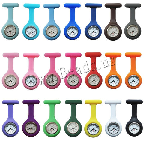 New Nurses Watches Doctor portable Fob Watch Brooches Silicone Tunic Batteries Medical Nurse Watch Quartz with Clip