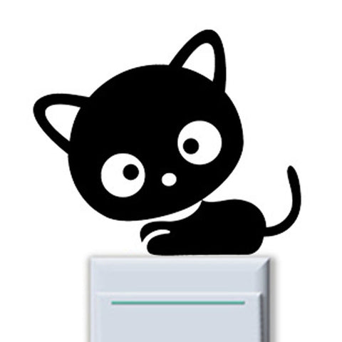 cat vinyl switch stickers decal switch sticker for kids wall stickers for kids rooms stickers muraux