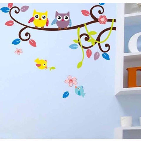 2016 wall sticker poster Mural LovelyAnimal cartoon owl DIY Vinyl Wall Stickers For Kids Rooms wall stickers for kids rooms