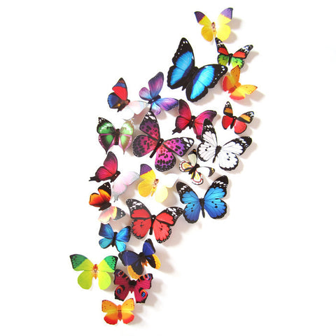 3D DIY Wall Sticker Stickers Butterfly Home Decor Room Decorations
