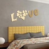 DIY LOVE 3D Wall Stickers Mirror Sticker Home Livingroom Decoration mirror wall stickers home decor living room