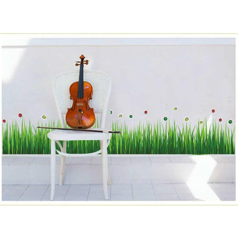 2016 Wall Sticker  New Creative Grass Skirting Stickers Removable Mural PVC wall decor vinilos paredes