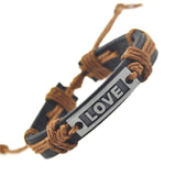New Genuine Leather Bracelets For Women Men Romantic Love Bracelets 2017 Fine Jewelry Christmas Gift Wholesale