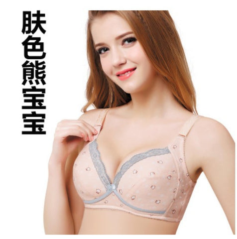 Women's Maternity Lace Bra Elegant Breast Feeding Underwear - Temu