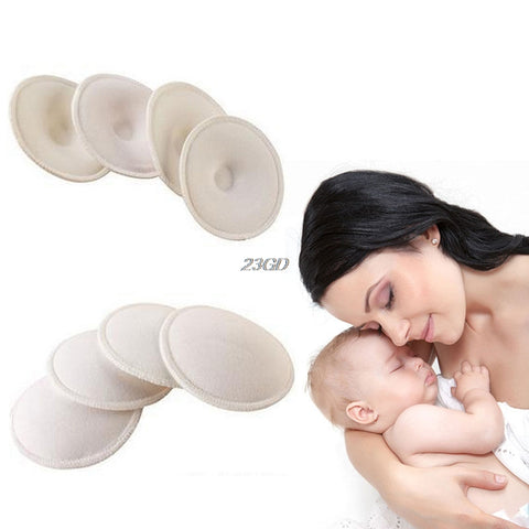 2017  Washable Reusable Breast Nursing Pads Absorbent Breastfeeding Feeding Pad  4pcs APR17_30