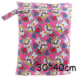 1Pc Baby Cloth Diaper Wet Dry Bag Pouch For Nursing Pads Menstrual Pads Stroller Mini Tote Waterproof Reusable Cloth Diaper Bag