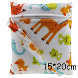 1Pc Baby Cloth Diaper Wet Dry Bag Pouch For Nursing Pads Menstrual Pads Stroller Mini Tote Waterproof Reusable Cloth Diaper Bag