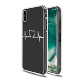 DIFFRBEAUTY Doctor Nurse Heart Beat Phone Case Coque for iPhone 6 7 5S 6plus for Samsung A J5 Soft Silicone Clear TPU Back Cover