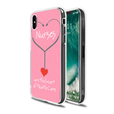 DIFFRBEAUTY Doctor Nurse Heart Beat Phone Case Coque for iPhone 6 7 5S 6plus for Samsung A J5 Soft Silicone Clear TPU Back Cover